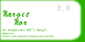 margit mor business card